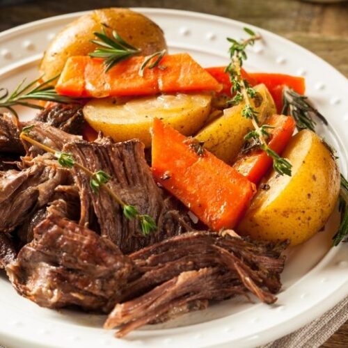 Slow-Cooker Pot Roast with Green Beans (Keto & Low Carb) - AtKeto